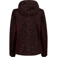 Cmp chaqueta softshell mujer WOMAN JACKET ZIP HOOD vista trasera