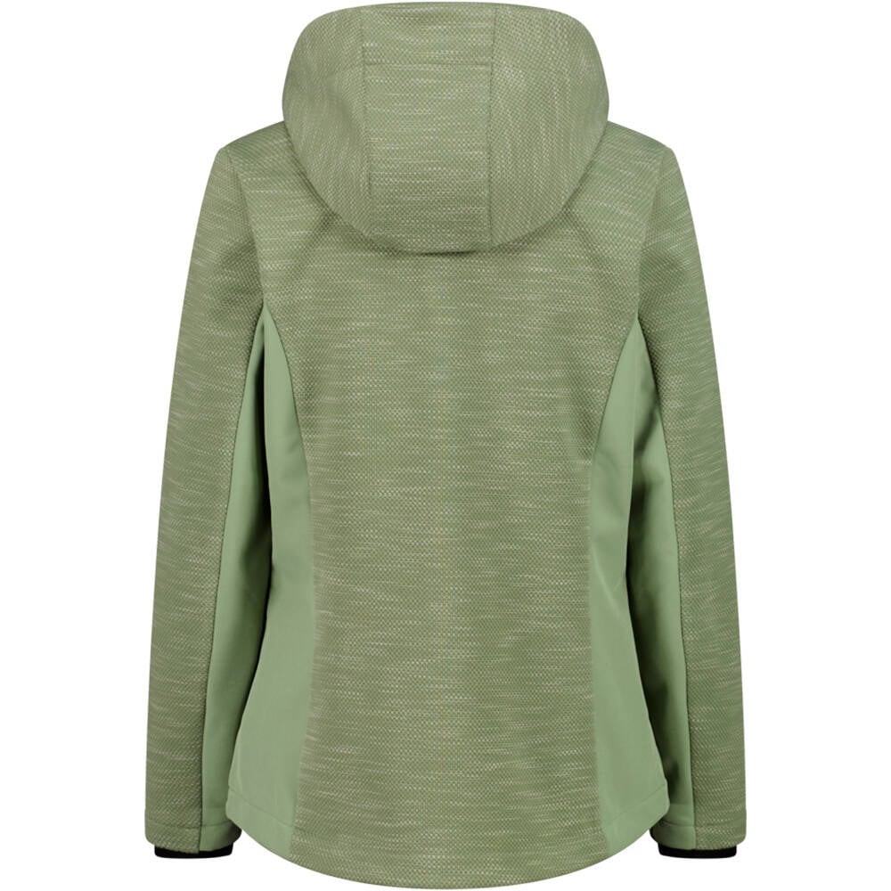 Cmp chaqueta softshell mujer WOMAN JACKET ZIP HOOD vista trasera