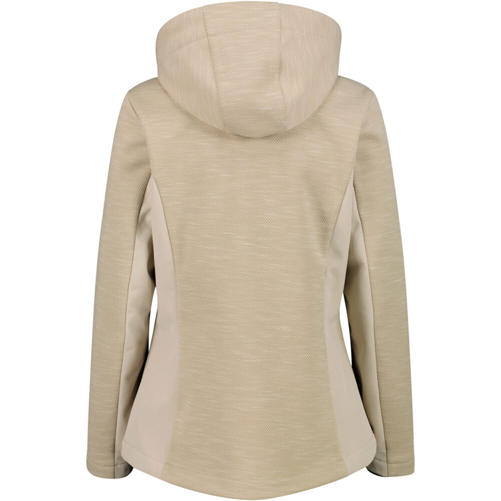Cmp chaqueta softshell mujer WOMAN JACKET ZIP HOOD vista trasera