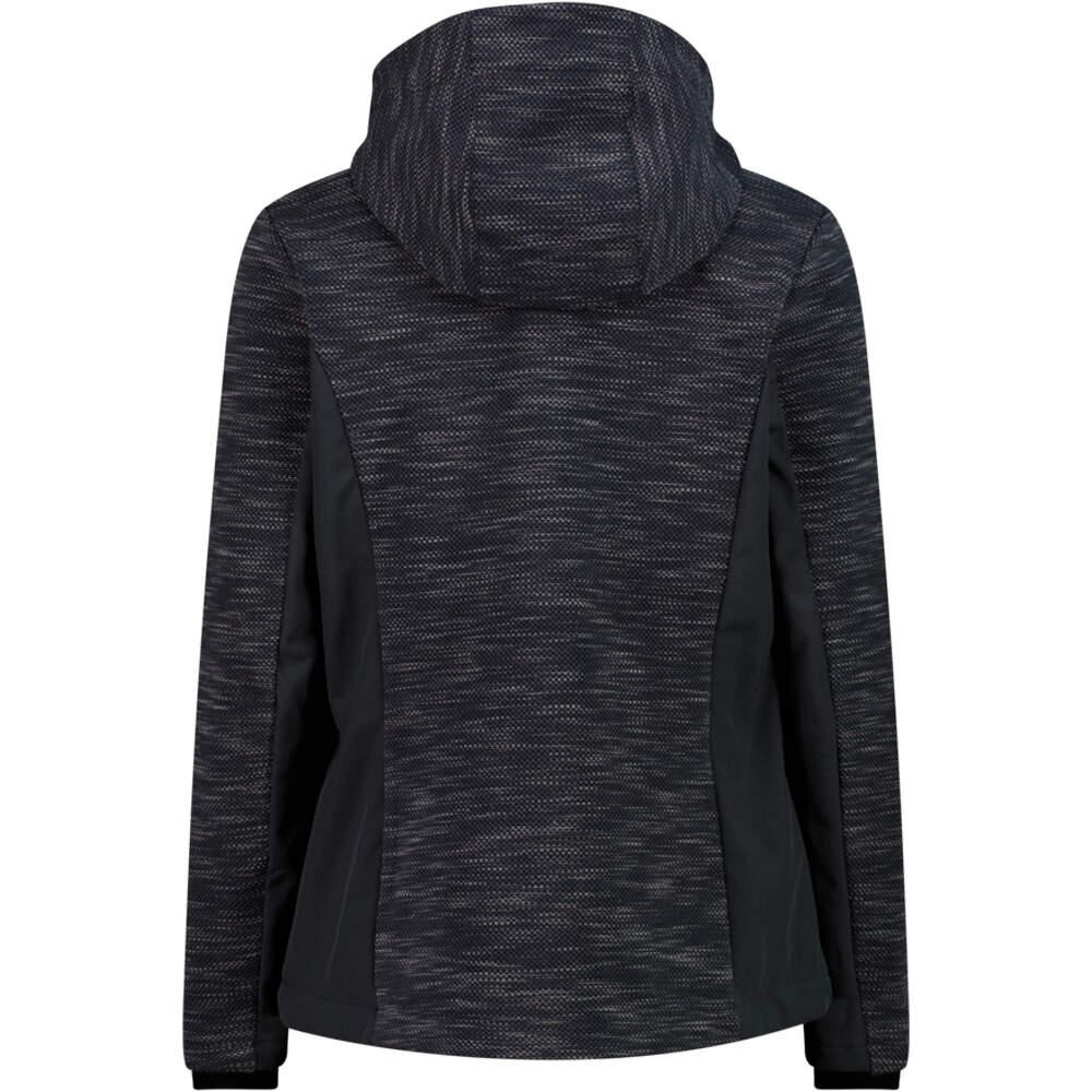 Cmp chaqueta softshell mujer WOMAN JACKET ZIP HOOD vista trasera