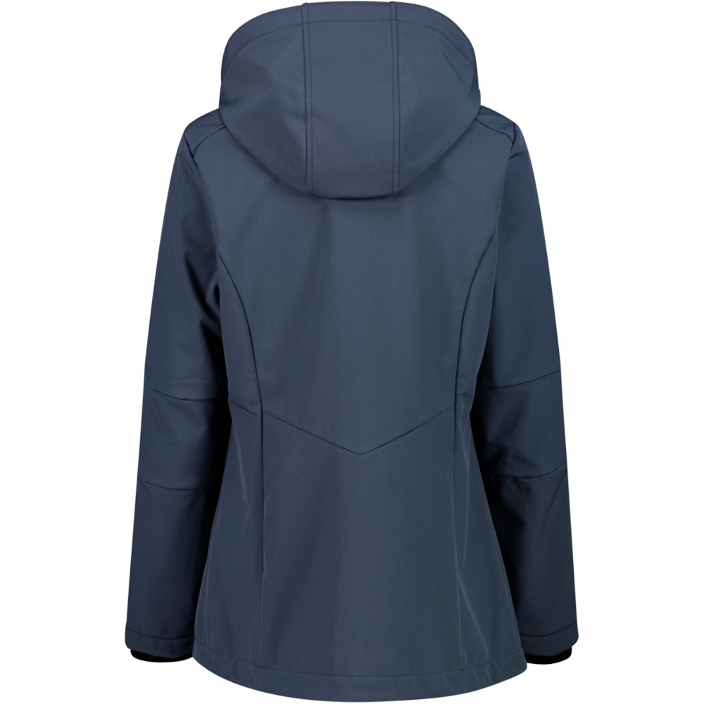 Cmp chaqueta softshell mujer WOMAN JACKET ZIP HOOD vista trasera