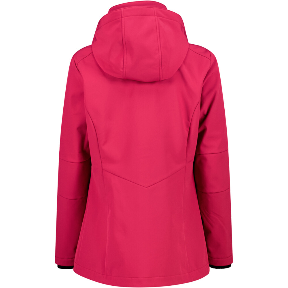 Cmp chaqueta softshell mujer WOMAN JACKET ZIP HOOD vista trasera