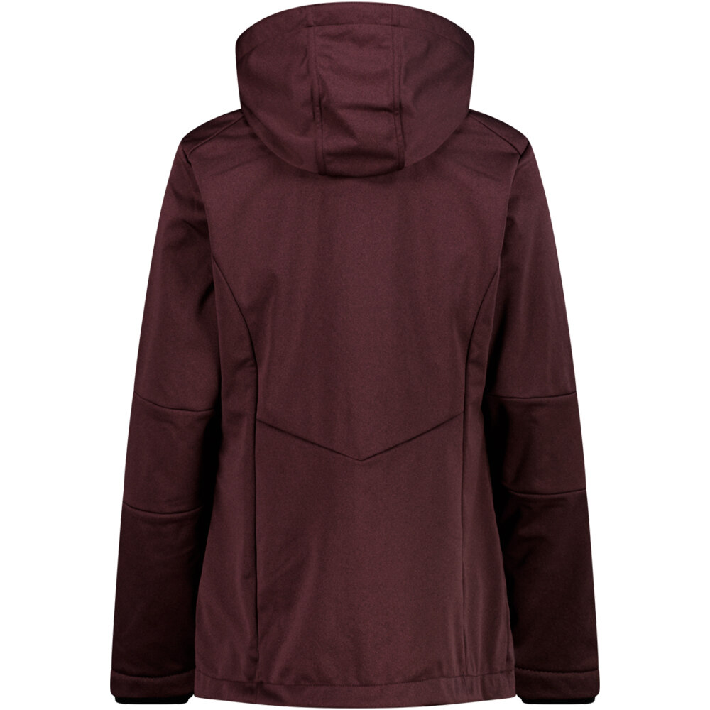 Cmp chaqueta softshell mujer WOMAN JACKET ZIP HOOD vista trasera