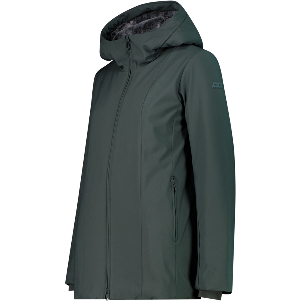 Cmp chaqueta softshell mujer WOMAN LONG JACKET ZIP HOOD vista detalle
