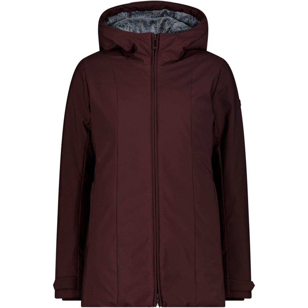 Cmp chaqueta softshell mujer WOMAN LONG JACKET ZIP HOOD vista frontal