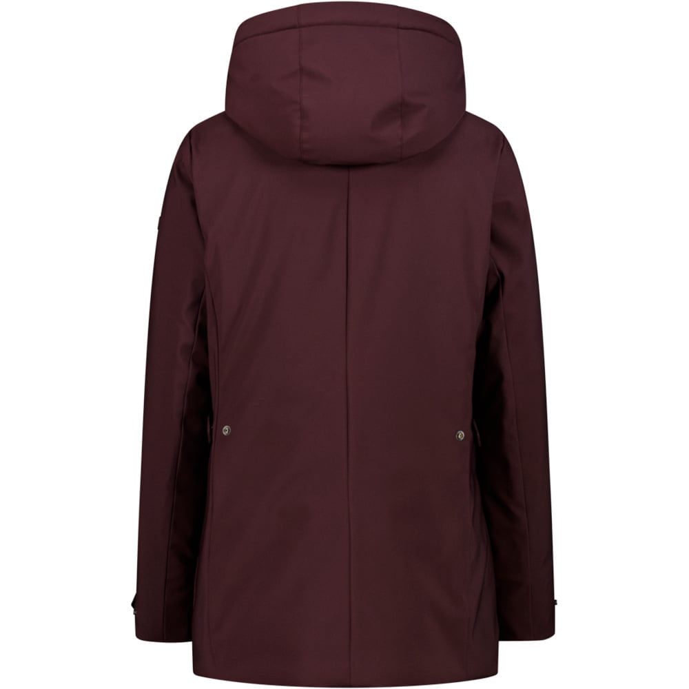 Cmp chaqueta softshell mujer WOMAN LONG JACKET ZIP HOOD vista trasera