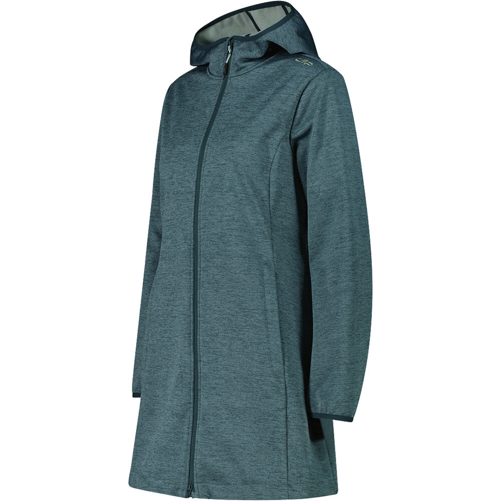 Cmp chaqueta softshell mujer WOMAN PARKA FIX HOOD vista detalle
