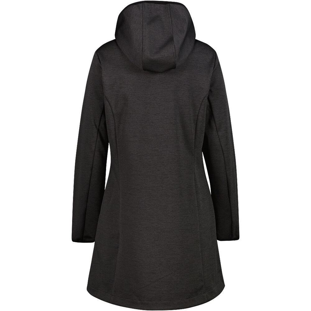 Cmp chaqueta softshell mujer WOMAN PARKA FIX HOOD vista trasera