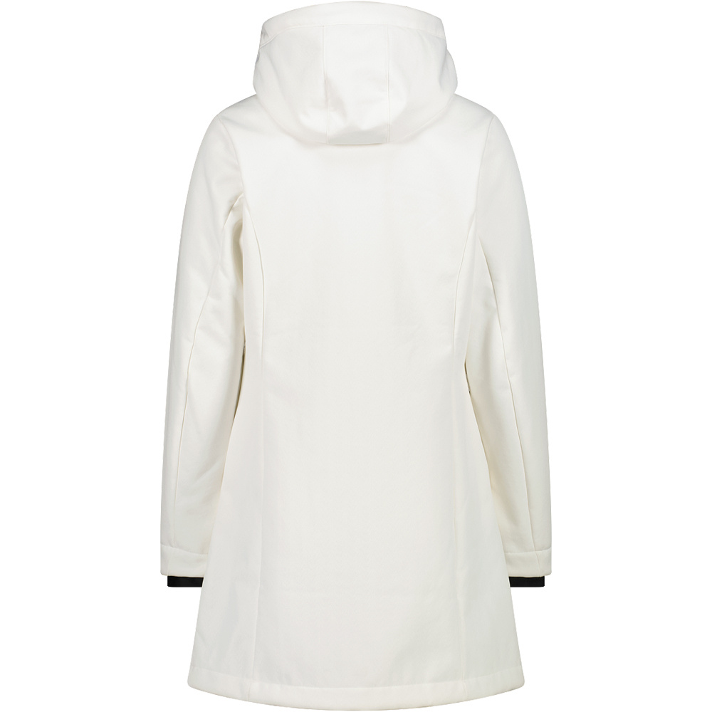Cmp chaqueta softshell mujer WOMAN PARKA FIX HOOD vista trasera