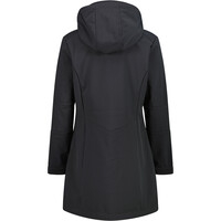 Cmp chaqueta softshell mujer WOMAN PARKA ZIP HOOD vista trasera