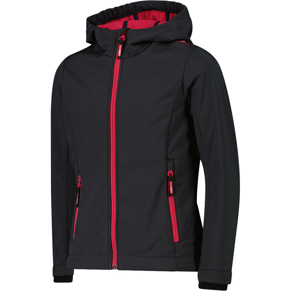 Cmp chaqueta softshell niño KID G JACKET FIX HOOD vista detalle