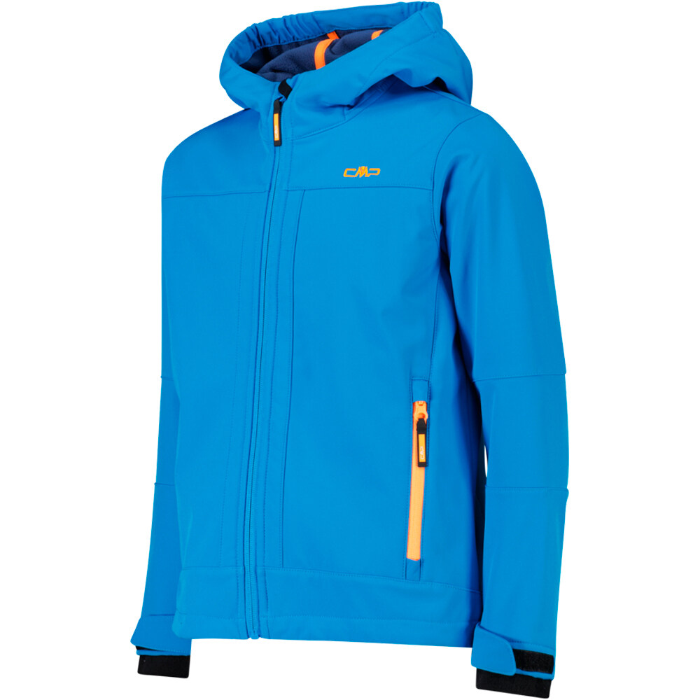 Cmp chaqueta softshell niño KID JACKET FIX HOOD vista detalle