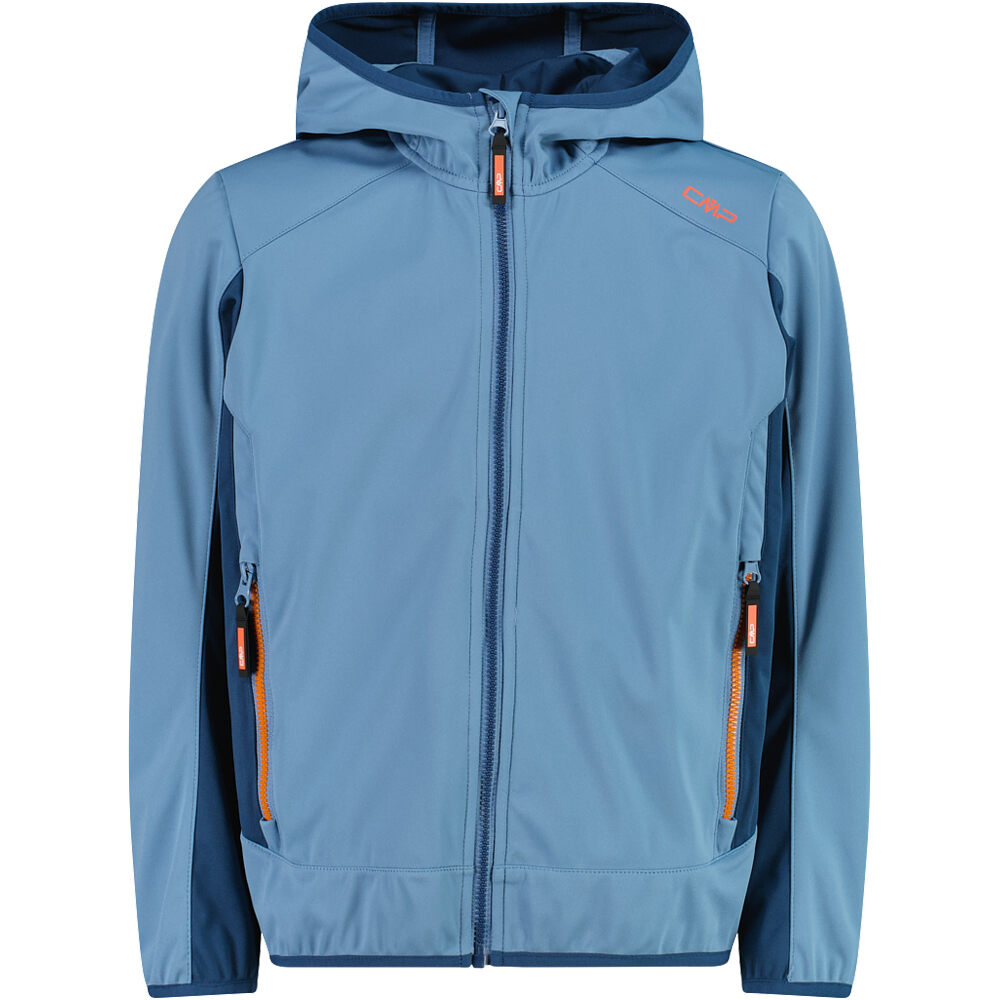 Cmp chaqueta softshell niño KID JACKET FIX HOOD vista frontal