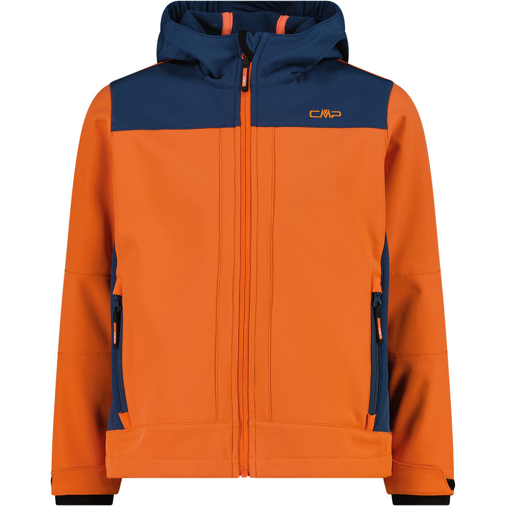 Cmp chaqueta softshell niño KID JACKET FIX HOOD vista frontal