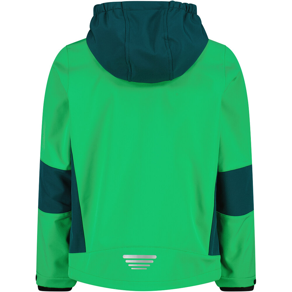 Cmp chaqueta softshell niño KID JACKET FIX HOOD vista trasera