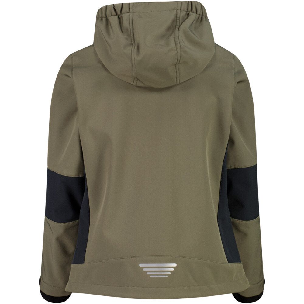 Cmp chaqueta softshell niño KID JACKET FIX HOOD vista trasera