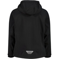 Cmp chaqueta softshell niño KID JACKET FIX HOOD vista trasera