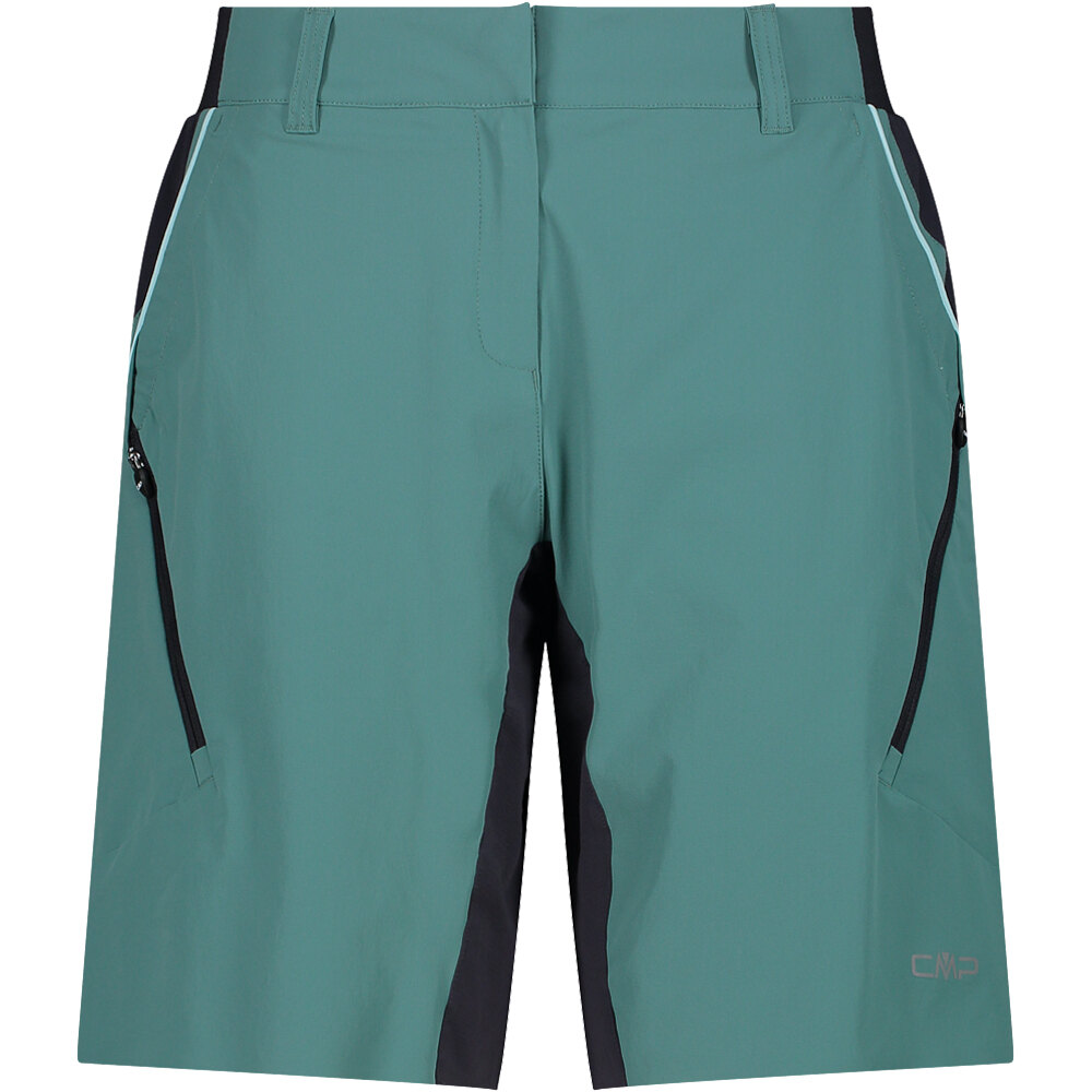 Cmp culotte corto mujer WOMAN FREE BIKE BERMUDA WITH INNER MESH UNDERWEAR vista frontal