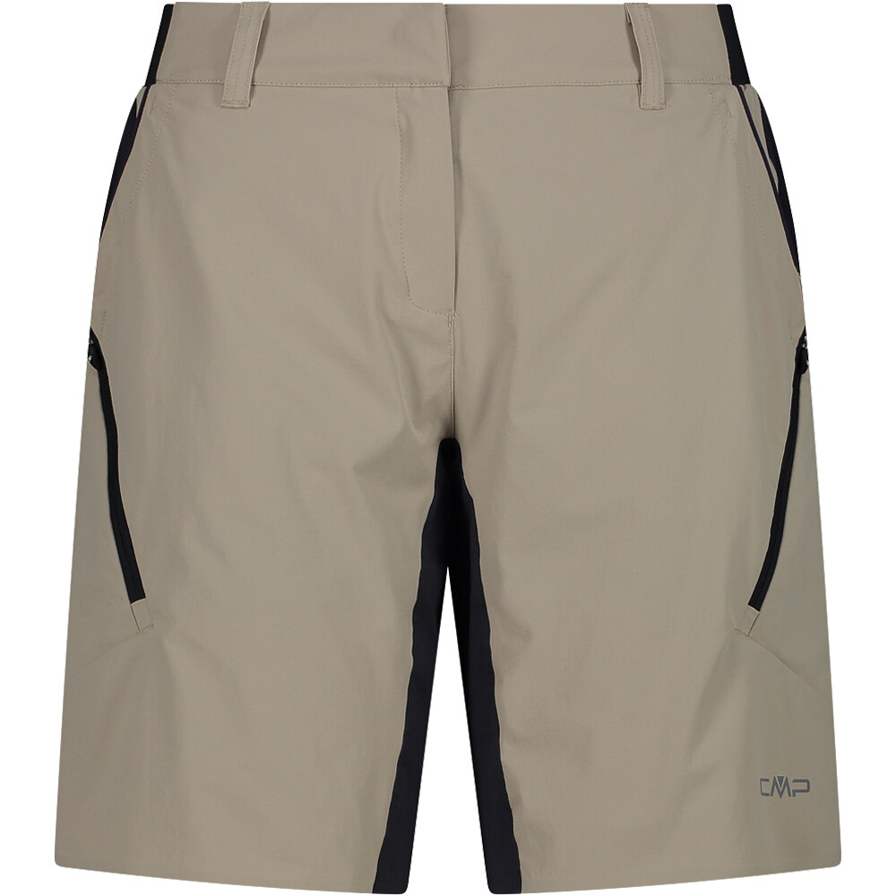 Cmp culotte corto mujer WOMAN FREE BIKE BERMUDA WITH INNER MESH UNDERWEAR vista frontal