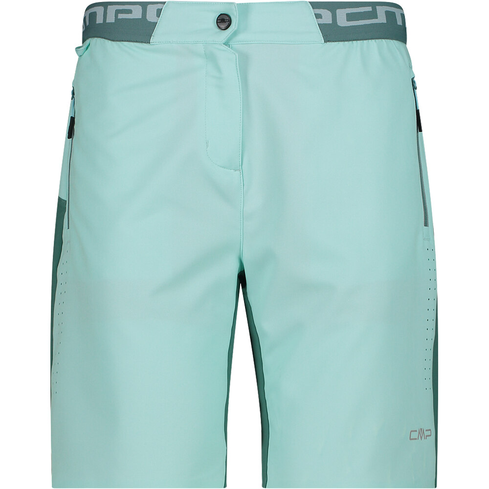 Cmp culotte corto mujer WOMAN FREE BIKE BERMUDA WITH INNER MESH UNDERWEAR vista frontal