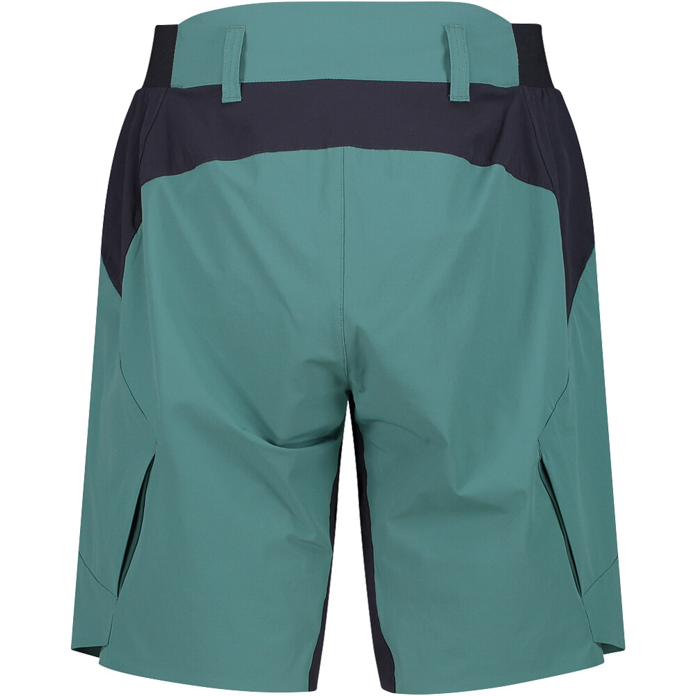 Cmp culotte corto mujer WOMAN FREE BIKE BERMUDA WITH INNER MESH UNDERWEAR vista trasera