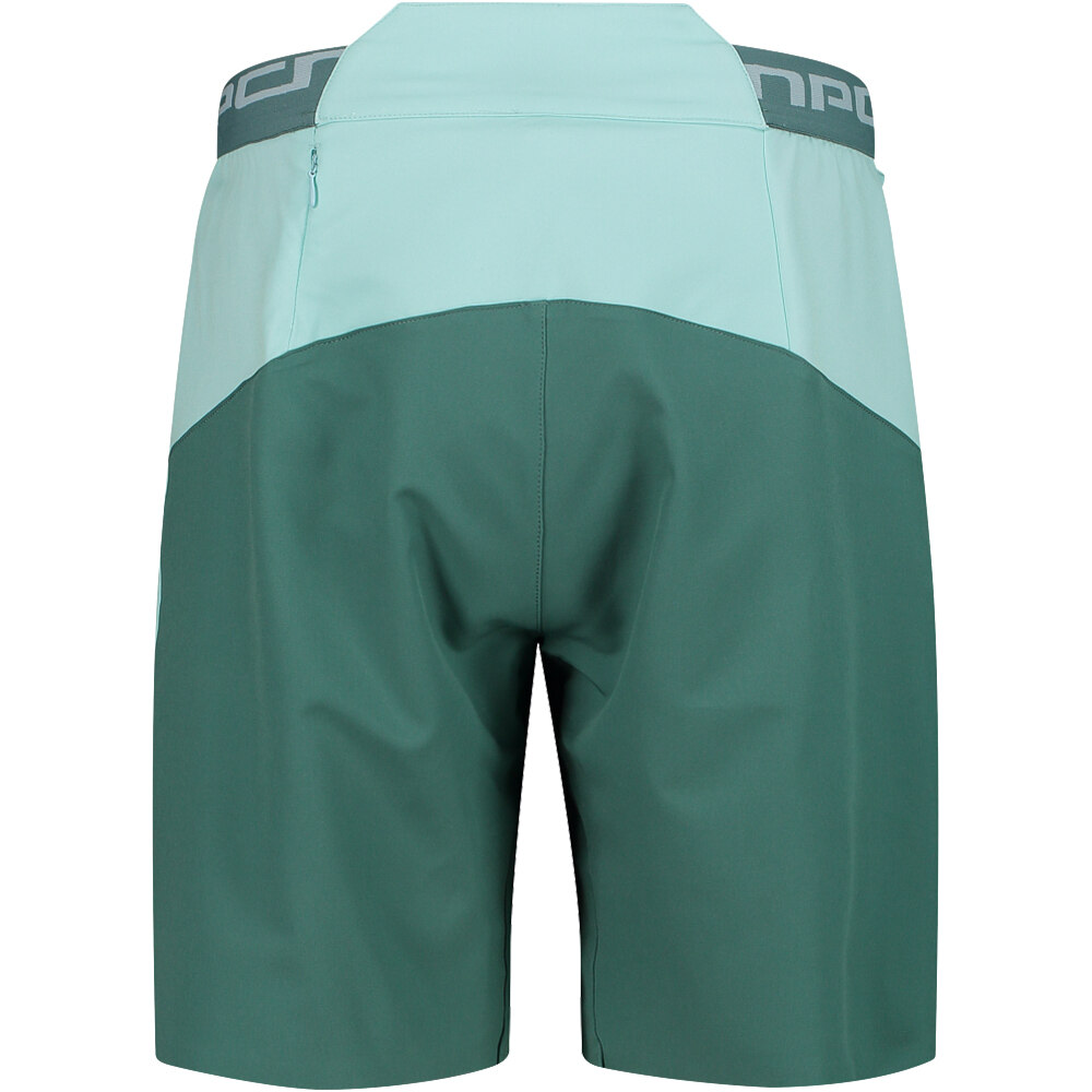 Cmp culotte corto mujer WOMAN FREE BIKE BERMUDA WITH INNER MESH UNDERWEAR vista trasera