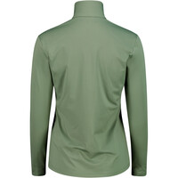 Cmp forro polar esquí mujer WOMAN SWEAT GREEN TEA vista trasera