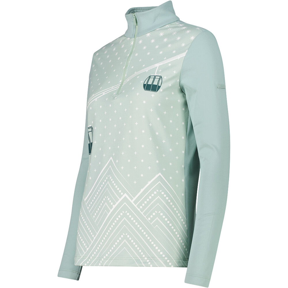 Cmp forro polar esquí mujer WOMAN SWEAT vista detalle