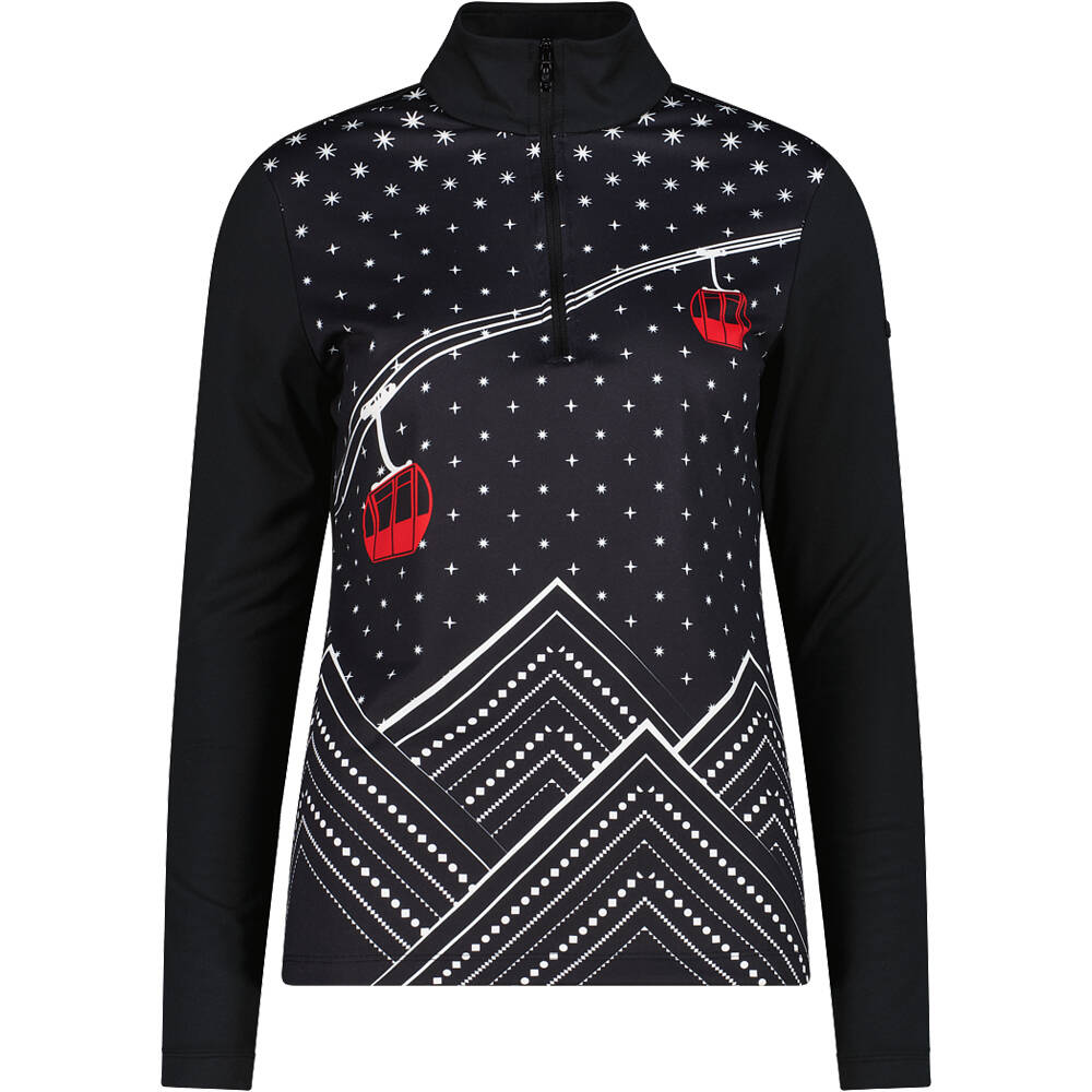 Cmp forro polar esquí mujer WOMAN SWEAT vista frontal