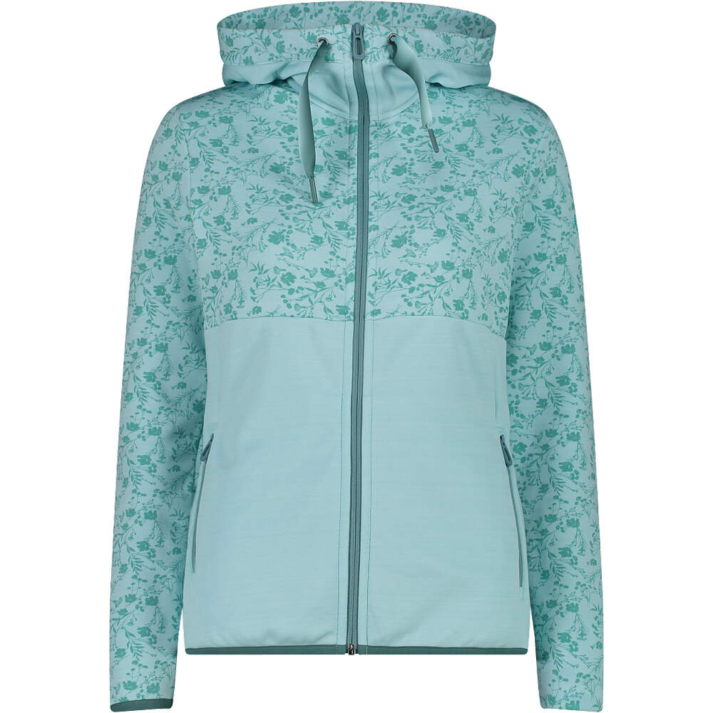 Cmp forro polar mujer WOMAN JACKET FIX HOOD vista frontal