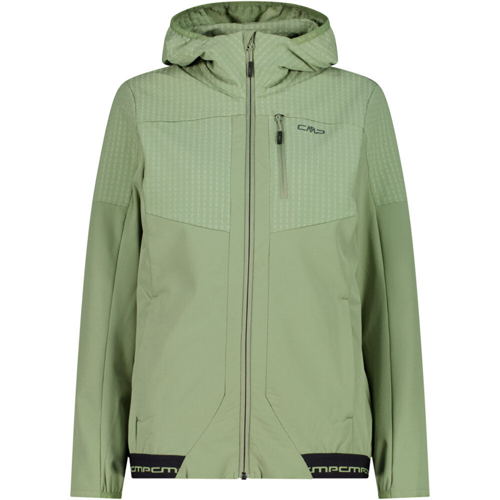 Cmp forro polar mujer WOMAN JACKET FIX HOOD vista frontal