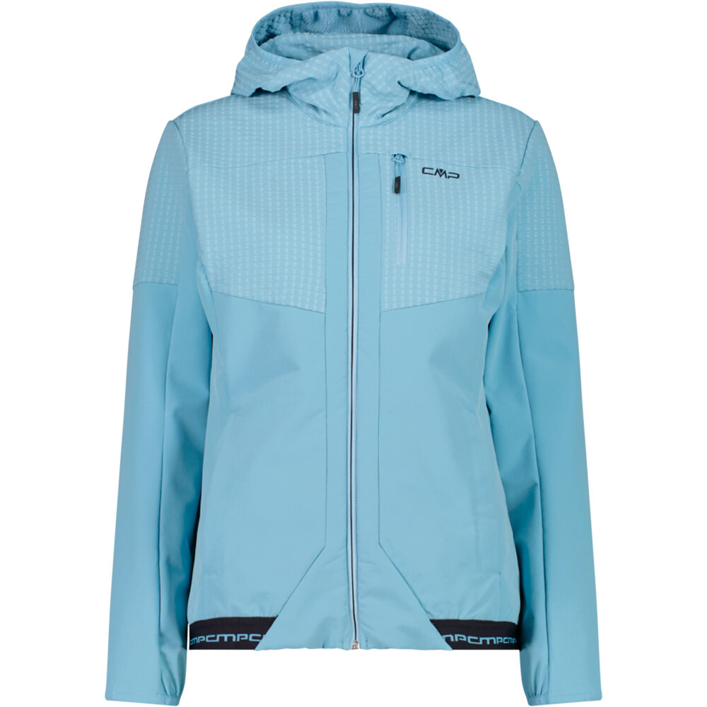 Cmp forro polar mujer WOMAN JACKET FIX HOOD vista frontal