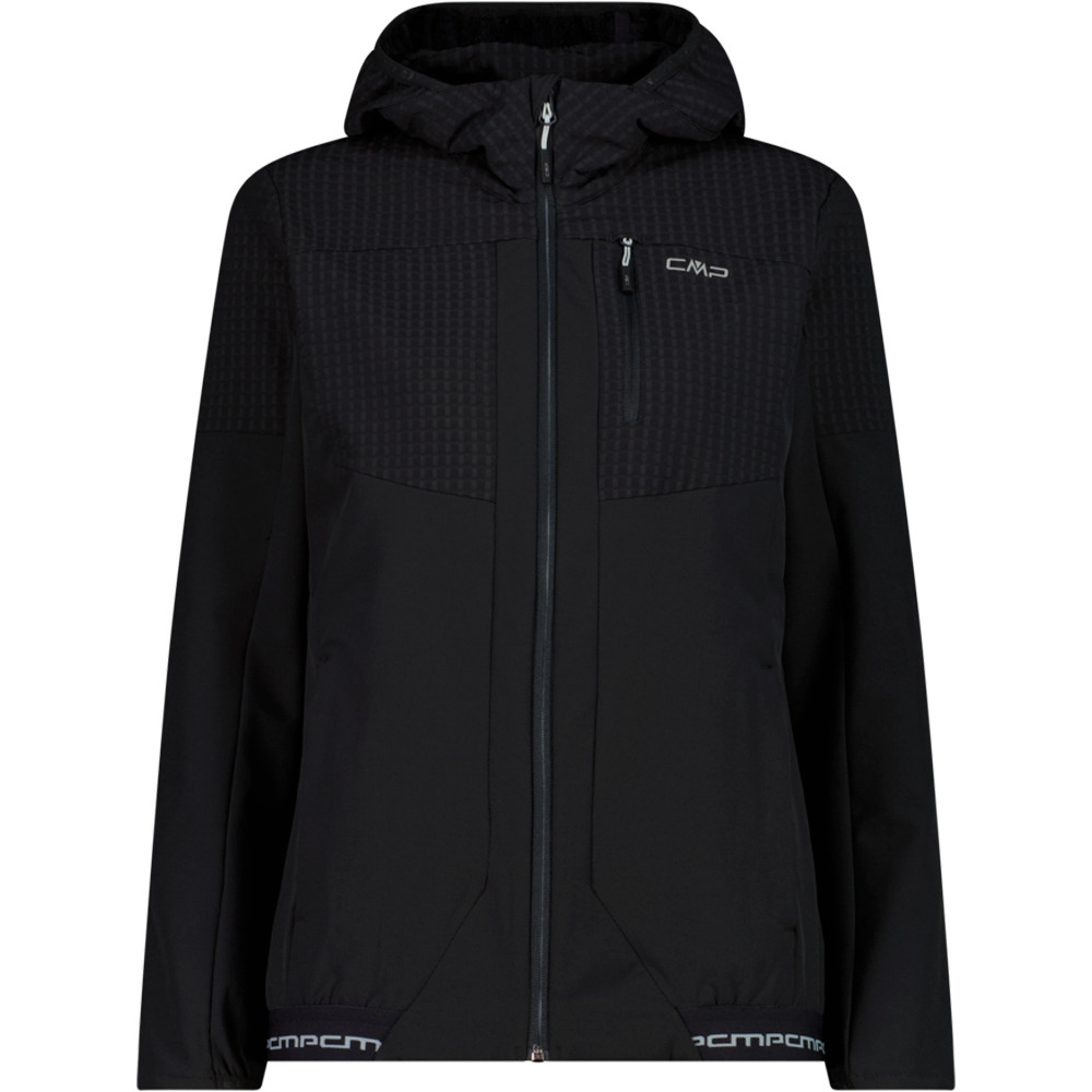 Cmp forro polar mujer WOMAN JACKET FIX HOOD vista frontal