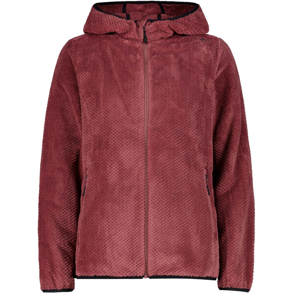 Cmp forro polar mujer WOMAN JACKET FIX HOOD vista frontal