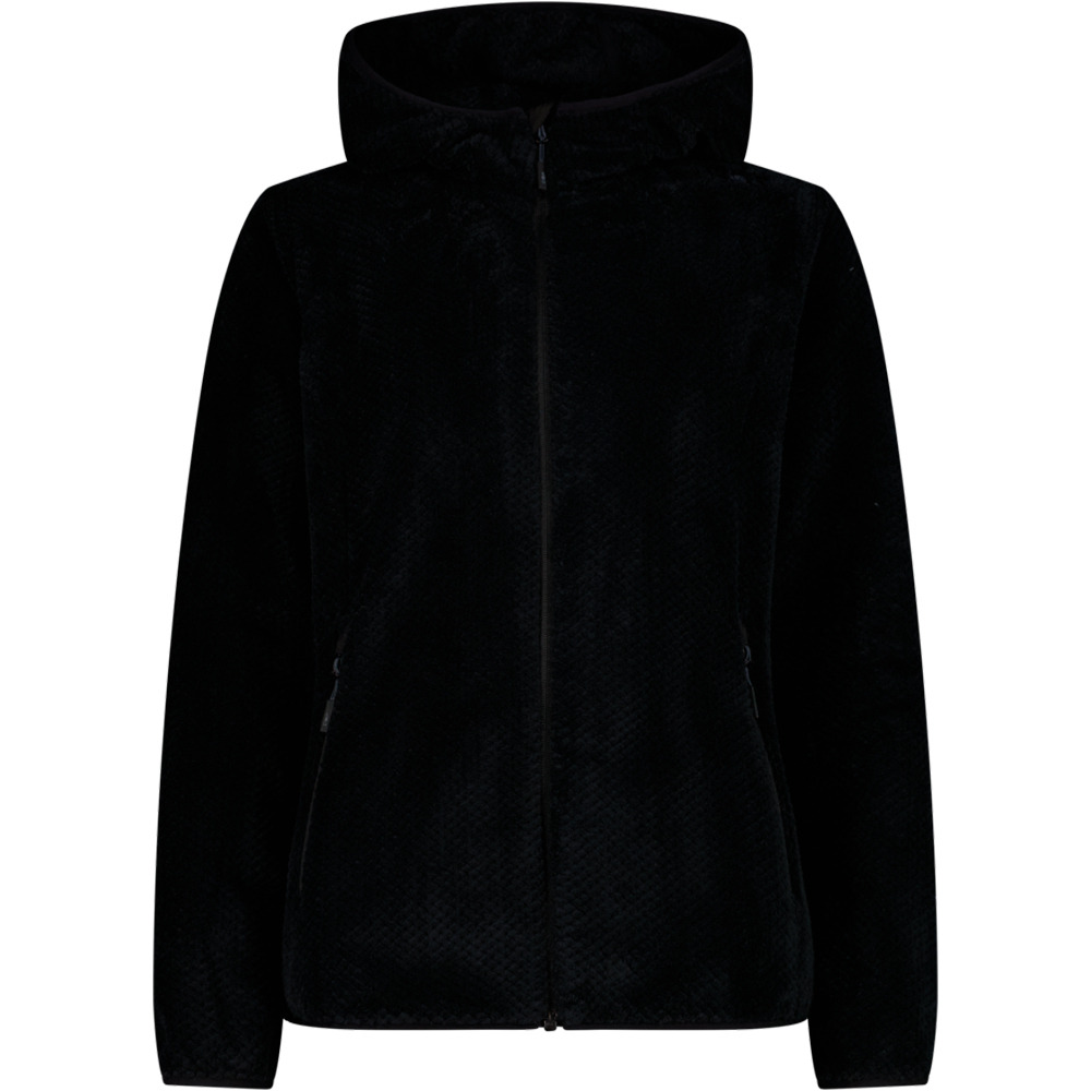 Cmp forro polar mujer WOMAN JACKET FIX HOOD vista frontal