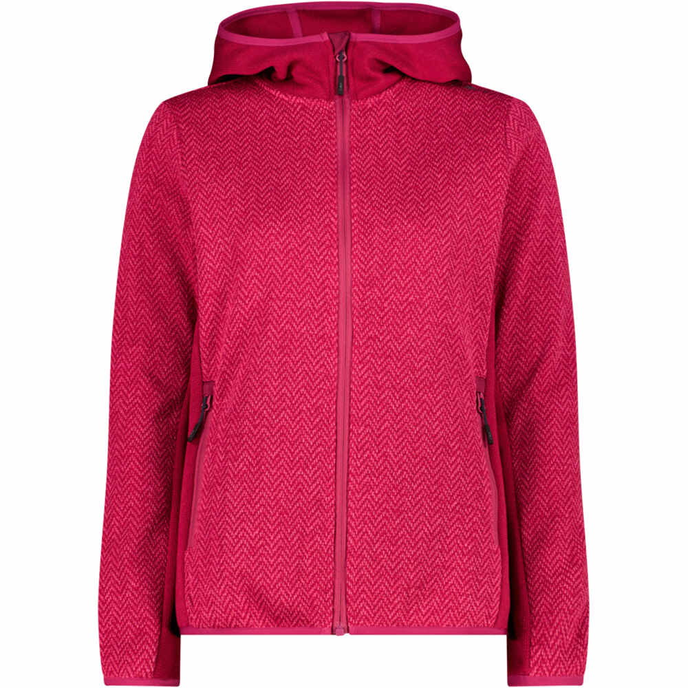 Cmp forro polar mujer WOMAN JACKET FIX HOOD vista frontal