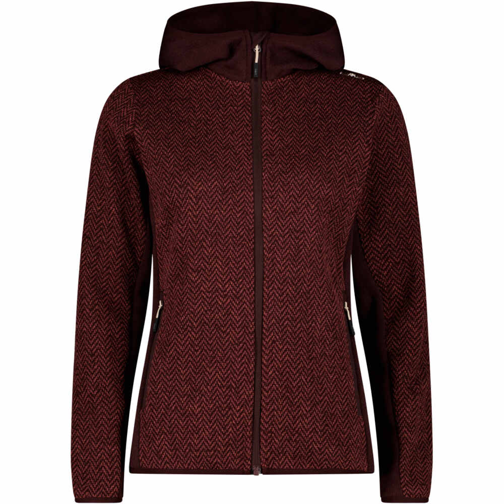Cmp forro polar mujer WOMAN JACKET FIX HOOD vista frontal