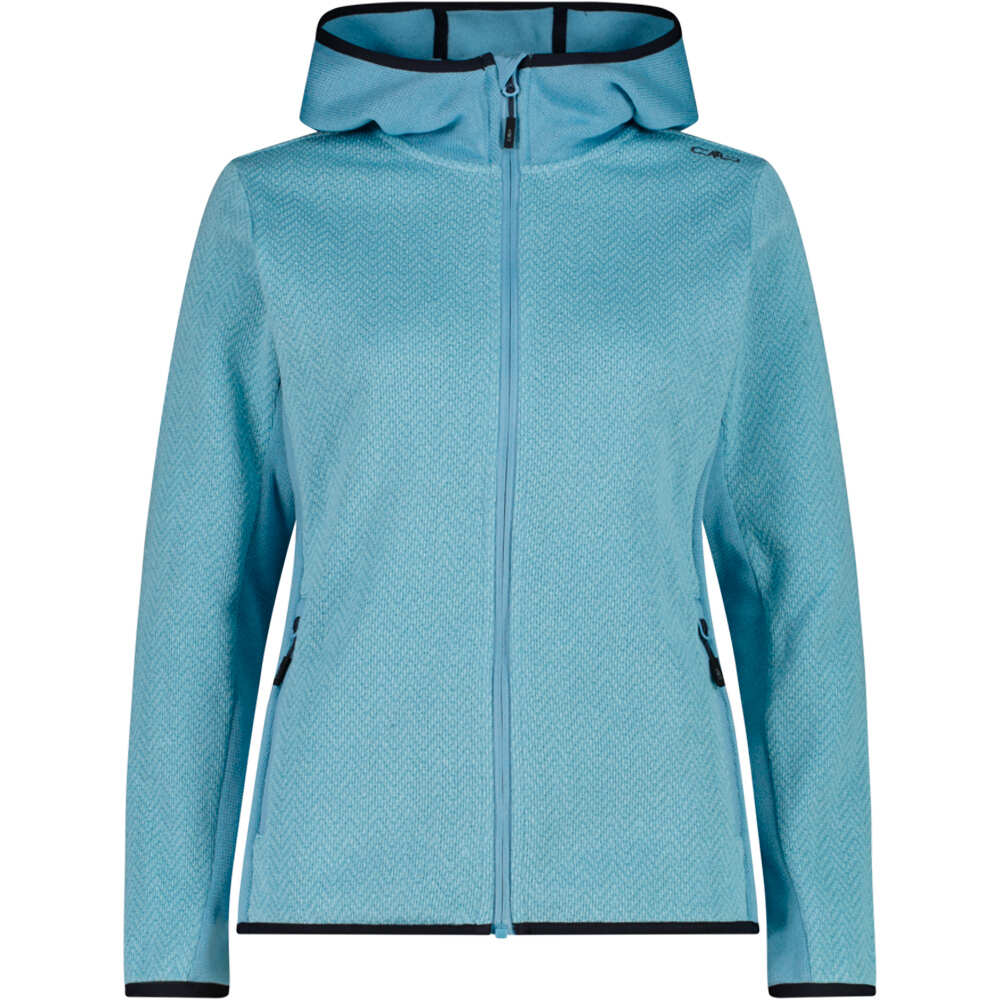 Cmp forro polar mujer WOMAN JACKET FIX HOOD vista frontal