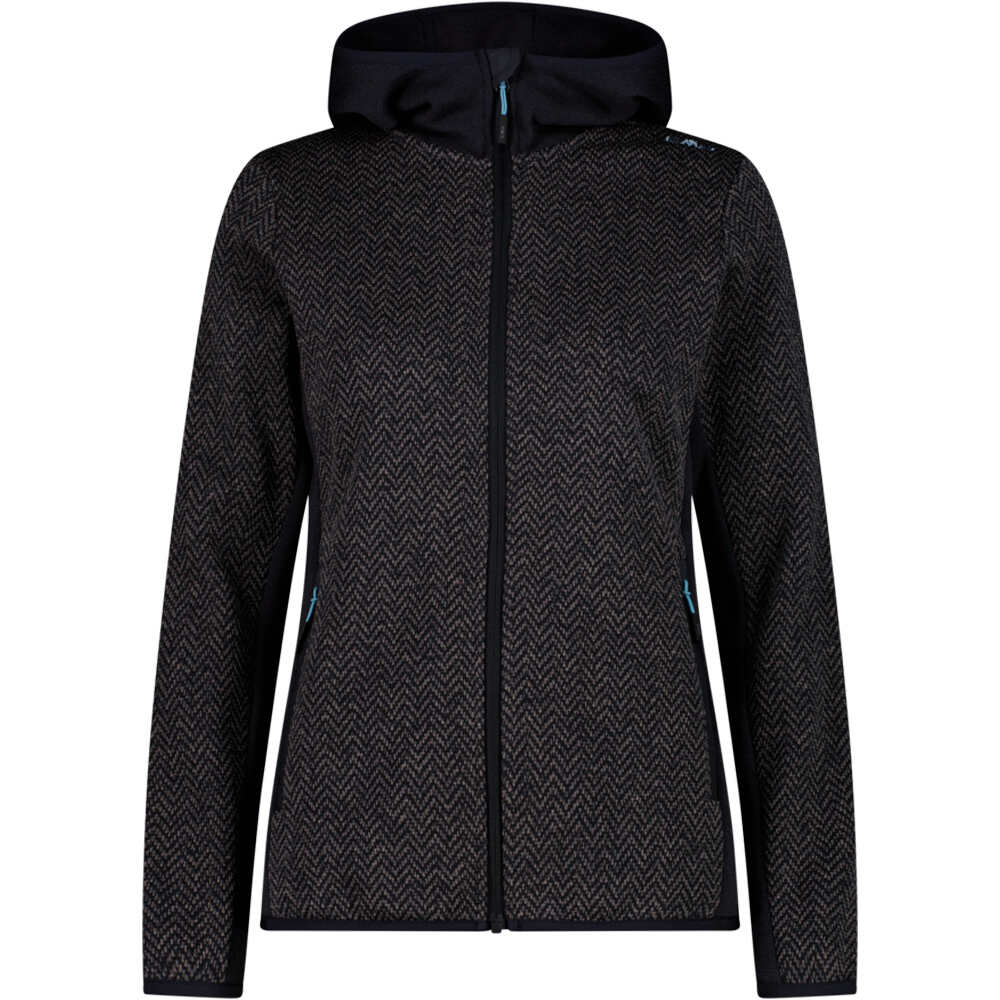 Cmp forro polar mujer WOMAN JACKET FIX HOOD vista frontal
