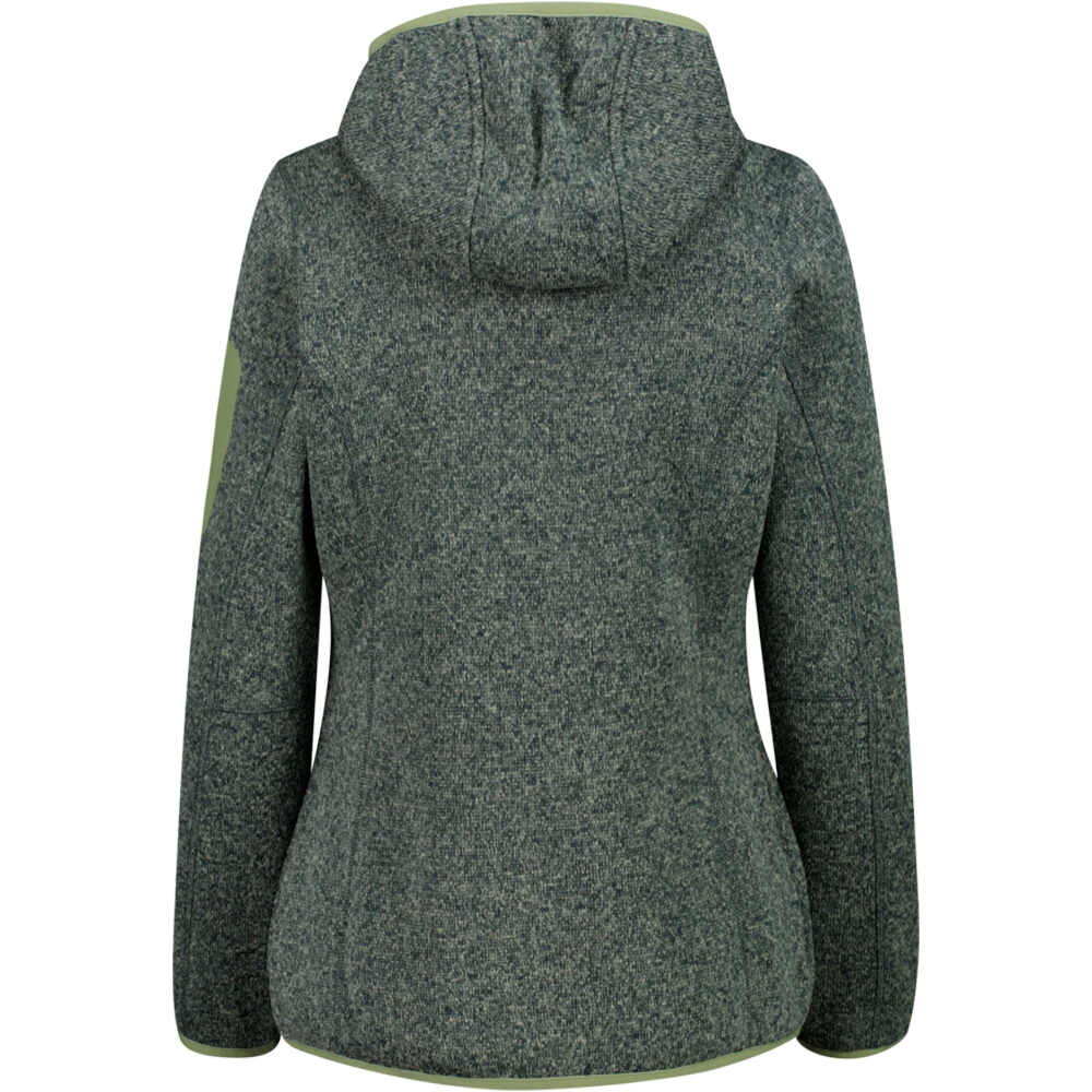 Cmp forro polar mujer WOMAN JACKET FIX HOOD vista trasera