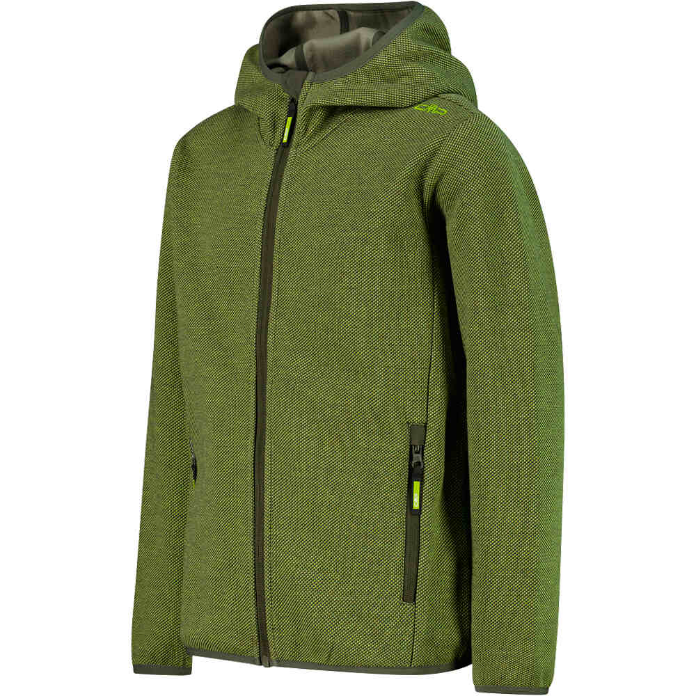 Cmp forro polar niño KID JACKET FIX HOOD vista detalle