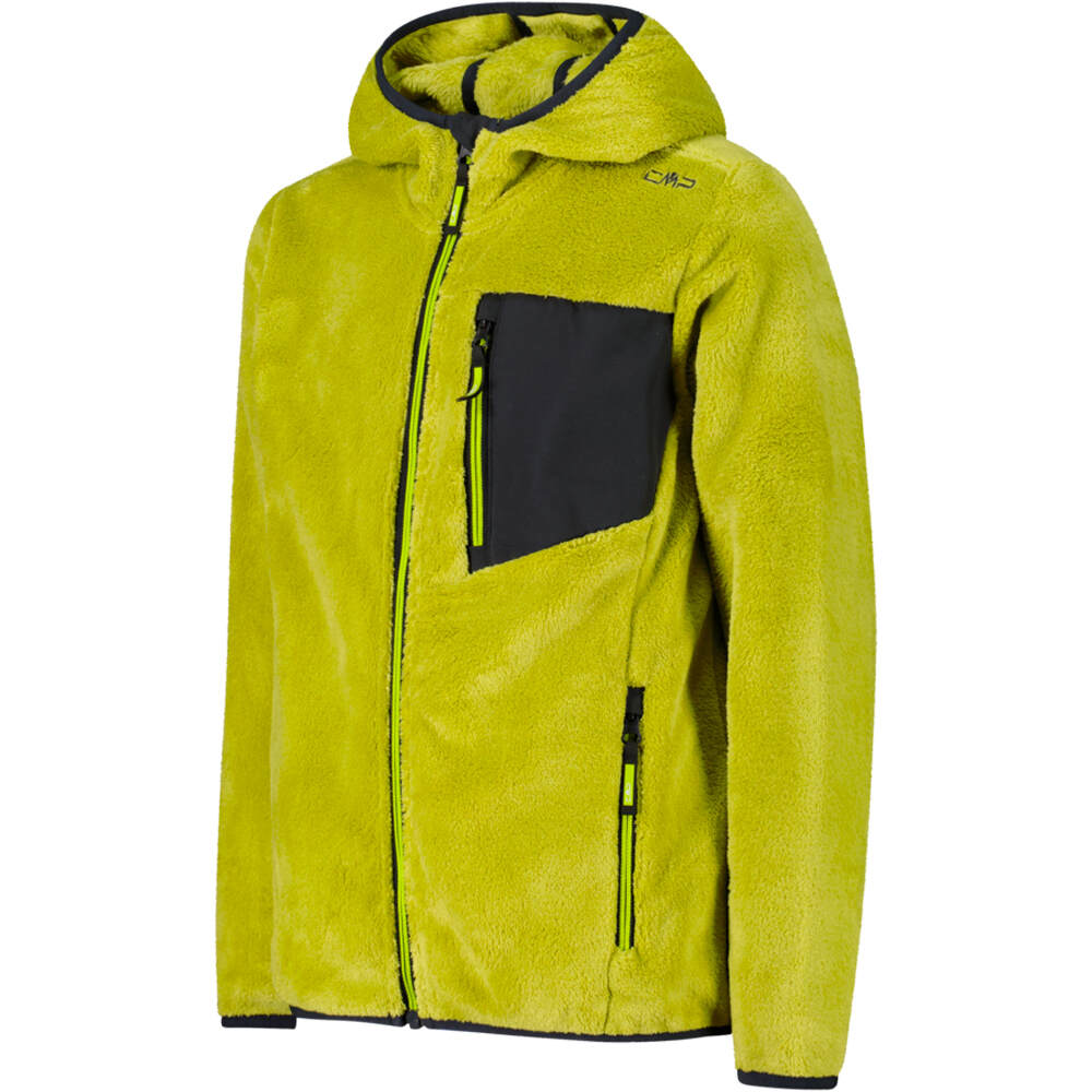 Cmp forro polar niño KID JACKET FIX HOOD vista detalle