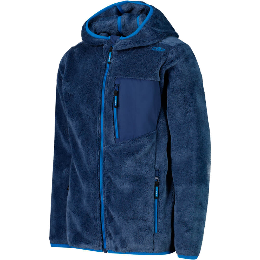 Cmp forro polar niño KID JACKET FIX HOOD vista detalle