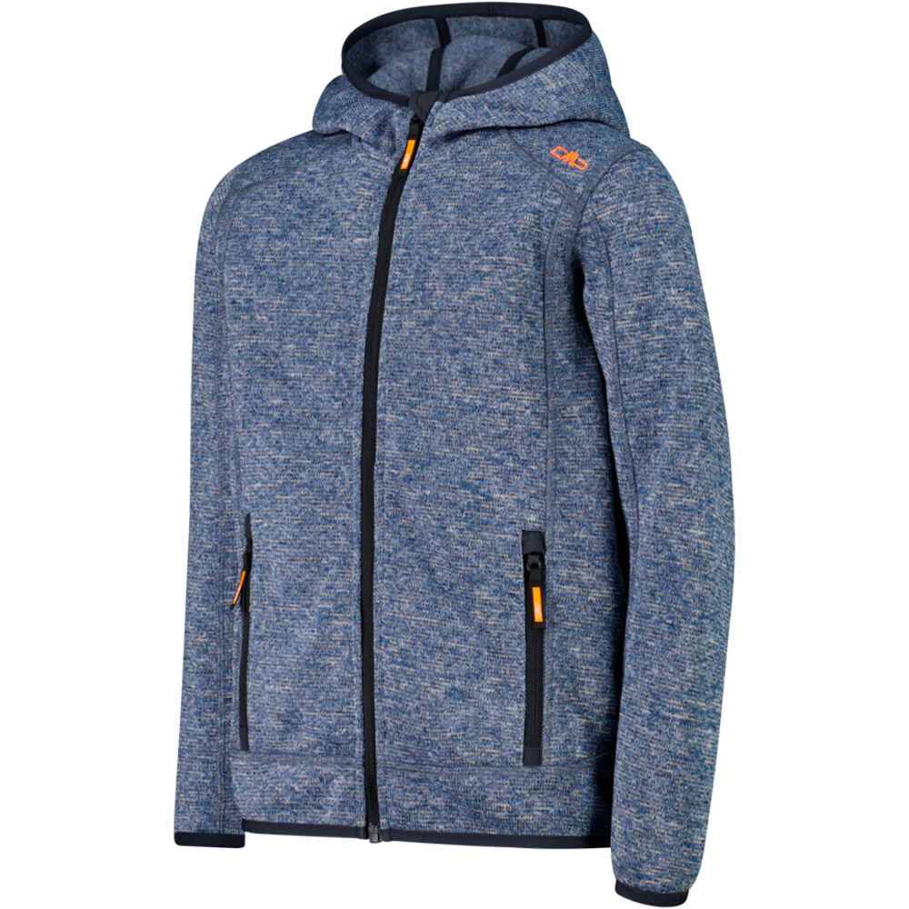 Cmp forro polar niño KID JACKET FIX HOOD vista detalle