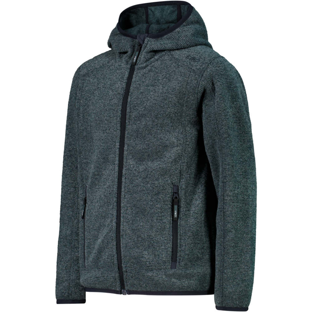 Cmp forro polar niño KID JACKET FIX HOOD vista detalle