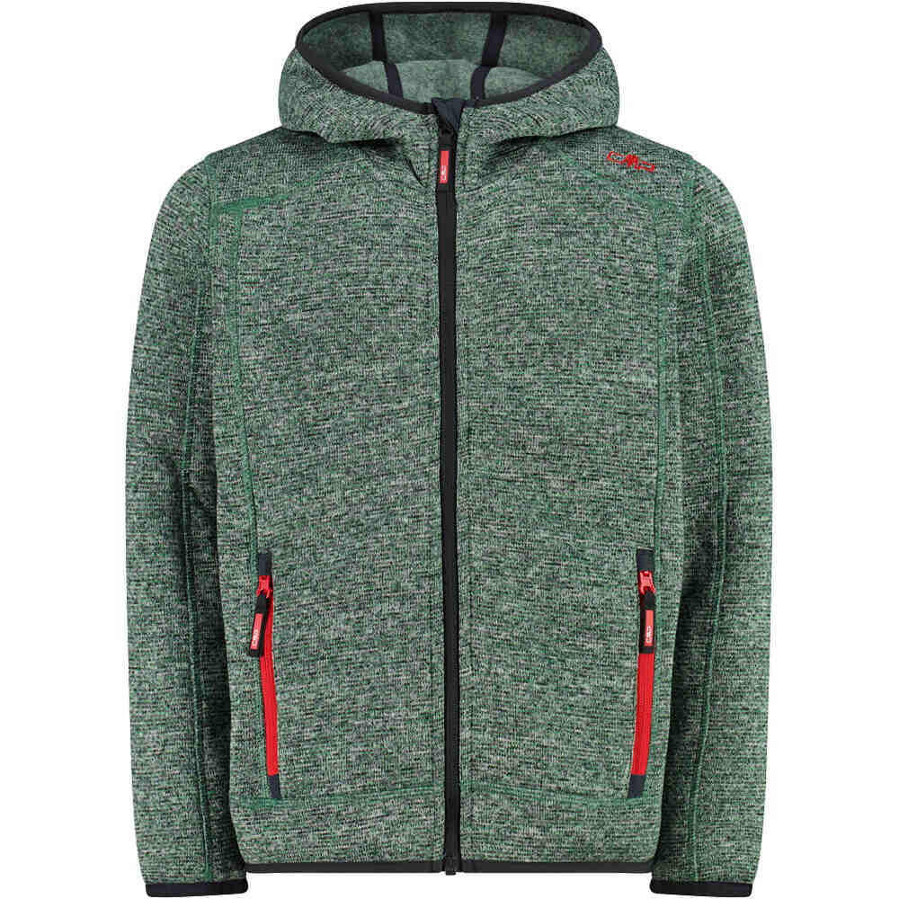 Cmp forro polar niño KID JACKET FIX HOOD vista frontal