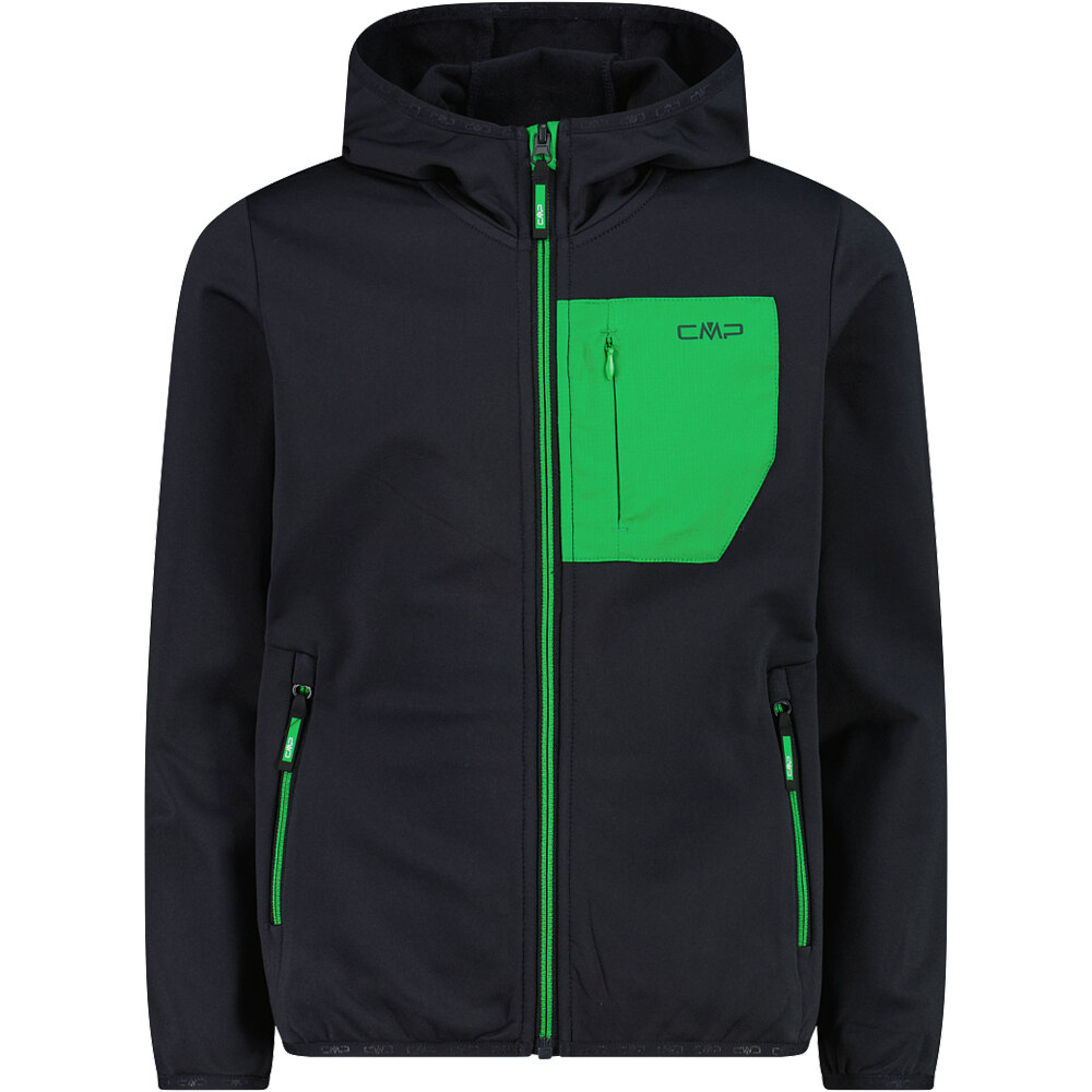 Cmp forro polar niño KID JACKET FIX HOOD vista frontal