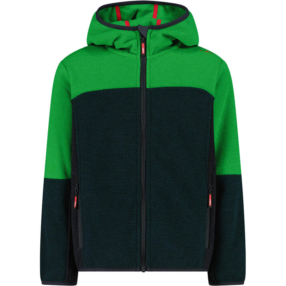 Cmp forro polar niño KID JACKET FIX HOOD vista frontal