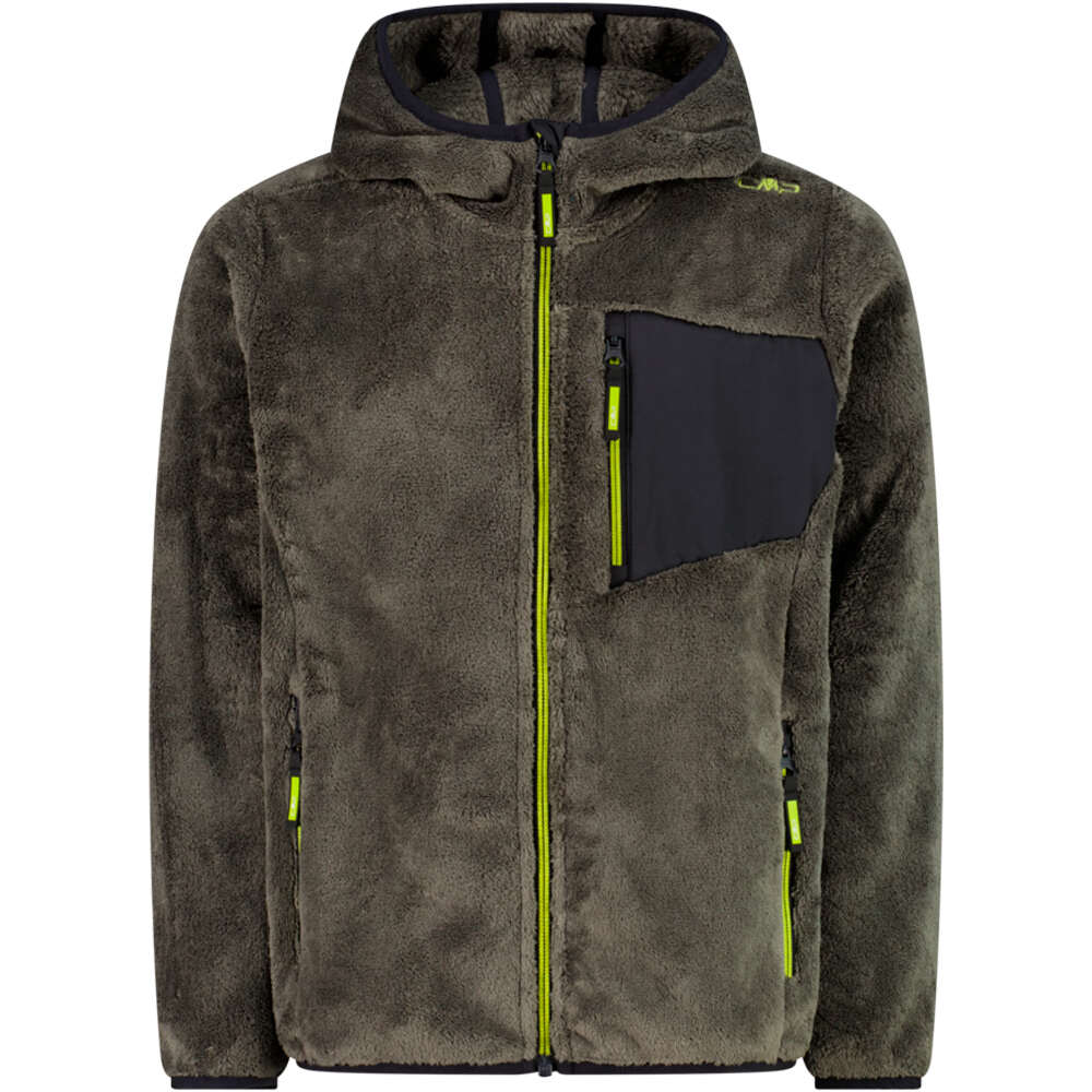 Cmp forro polar niño KID JACKET FIX HOOD vista frontal