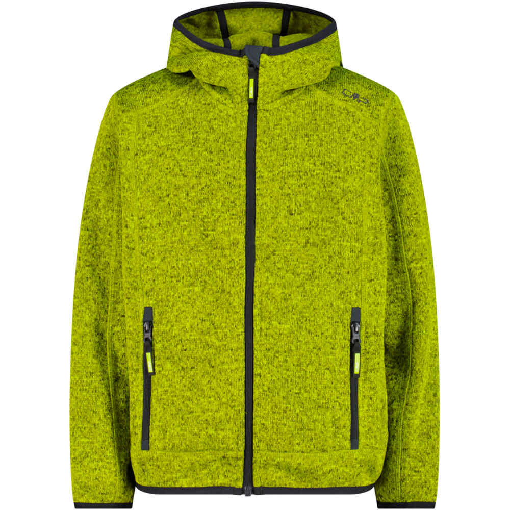 Cmp forro polar niño KID JACKET FIX HOOD vista frontal